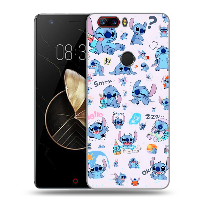 Пластиковый чехол на ZTE Nubia Z17 с принтом Лило и Стич Пластиковый чехол на ZTE Nubia Z17 с принтом Лило и Стич