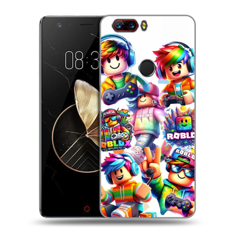 Пластиковый чехол на ZTE Nubia Z17 с принтом Roblox Роблокс Пластиковый чехол на ZTE Nubia Z17 с принтом Roblox Роблокс