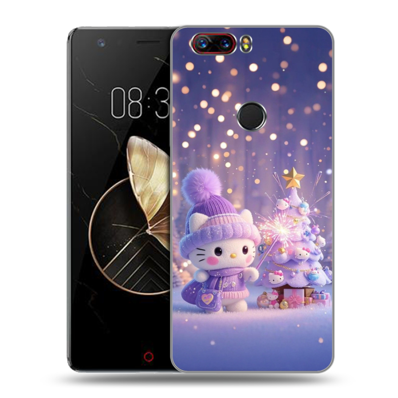 Пластиковый чехол на ZTE Nubia Z17 с принтом Новый год Пластиковый чехол на ZTE Nubia Z17 с принтом Новый год