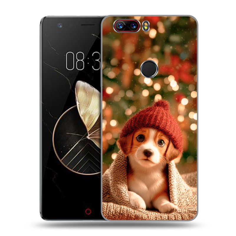 Пластиковый чехол на ZTE Nubia Z17 с принтом Новый год Пластиковый чехол на ZTE Nubia Z17 с принтом Новый год