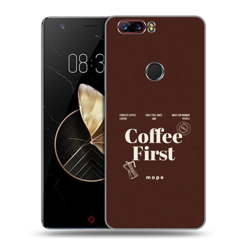 Пластиковый чехол на ZTE Nubia Z17 с принтом женский Пластиковый чехол на ZTE Nubia Z17 с принтом женский