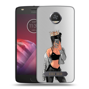 Силиконовый чехол на Motorola Moto Z2 Play с принтом Женские принты