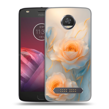Силиконовый чехол на Motorola Moto Z2 Play с принтом Женский