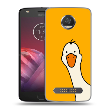 Силиконовый чехол на Motorola Moto Z2 Play с принтом Утка