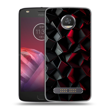 Силиконовый чехол на Motorola Moto Z2 Play с принтом Абстракция