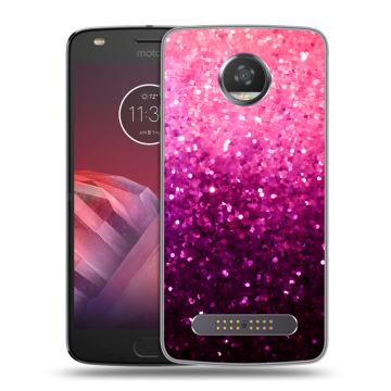 Силиконовый чехол на Motorola Moto Z2 Play с принтом Блестки Силиконовый чехол на Motorola Moto Z2 Play с принтом Блестки