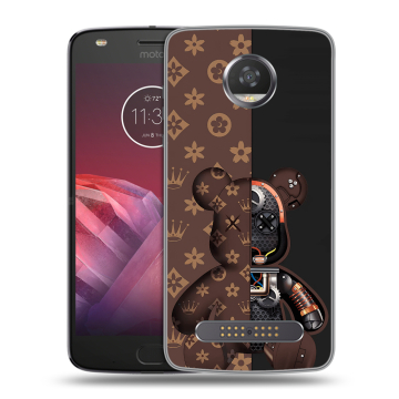 Силиконовый чехол на Motorola Moto Z2 Play с принтом Луи робот