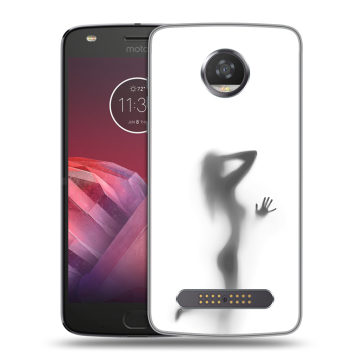 Силиконовый чехол на Motorola Moto Z2 Play с принтом Силуэт