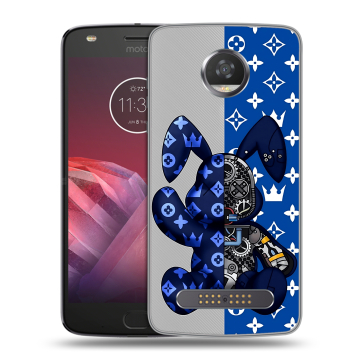 Силиконовый чехол на Motorola Moto Z2 Play с принтом Луи робот