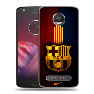 Силиконовый чехол на Motorola Moto Z2 Play с принтом Барселона Barcelona