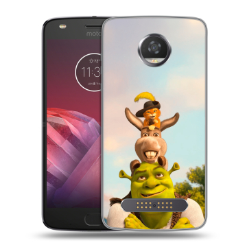 Силиконовый чехол на Motorola Moto Z2 Play с принтом Шрек Shrek Силиконовый чехол на Motorola Moto Z2 Play с принтом Шрек Shrek