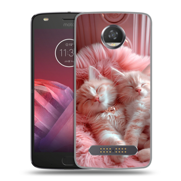 Силиконовый чехол на Motorola Moto Z2 Play с принтом котята котики Силиконовый чехол на Motorola Moto Z2 Play с принтом котята котики