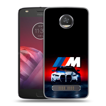Силиконовый чехол на Motorola Moto Z2 Play с принтом БМВ BMW Силиконовый чехол на Motorola Moto Z2 Play с принтом БМВ BMW