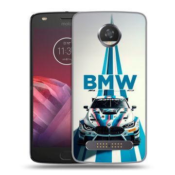 Силиконовый чехол на Motorola Moto Z2 Play с принтом БМВ BMW