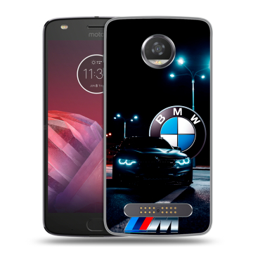 Силиконовый чехол на Motorola Moto Z2 Play с принтом БМВ BMW Силиконовый чехол на Motorola Moto Z2 Play с принтом БМВ BMW