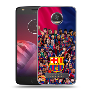 Силиконовый чехол на Motorola Moto Z2 Play с принтом Барселона Barcelona