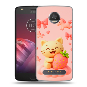 Силиконовый чехол на Motorola Moto Z2 Play с принтом для девочек