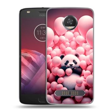 Силиконовый чехол на Motorola Moto Z2 Play с принтом Панда