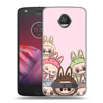 Силиконовый чехол на Motorola Moto Z2 Play с принтом Лабубу Силиконовый чехол на Motorola Moto Z2 Play с принтом Лабубу