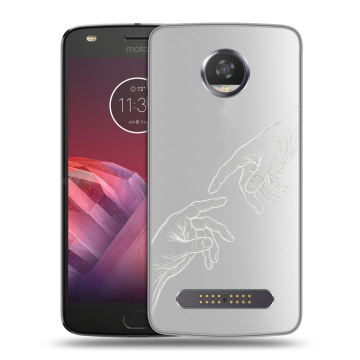 Силиконовый чехол на Motorola Moto Z2 Play с принтом Сотворение мира Силиконовый чехол на Motorola Moto Z2 Play с принтом Сотворение мира