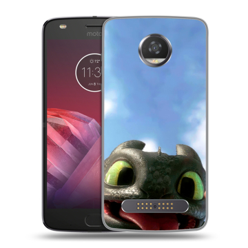 Силиконовый чехол на Motorola Moto Z2 Play с принтом Как приручить дракона