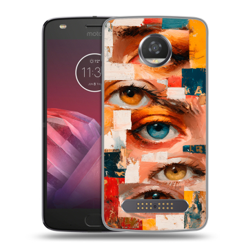 Силиконовый чехол на Motorola Moto Z2 Play с принтом Модный принт Силиконовый чехол на Motorola Moto Z2 Play с принтом Модный принт
