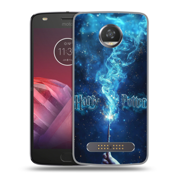 Силиконовый чехол на Motorola Moto Z2 Play с принтом Harry Potter Гарри Поттер