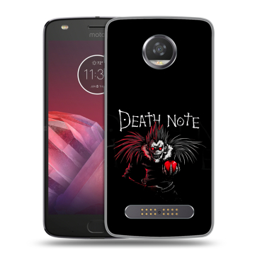 Силиконовый чехол на Motorola Moto Z2 Play с принтом Death note Тетрадь смерти
