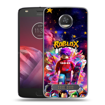 Силиконовый чехол на Motorola Moto Z2 Play с принтом Roblox Роблокс Силиконовый чехол на Motorola Moto Z2 Play с принтом Roblox Роблокс