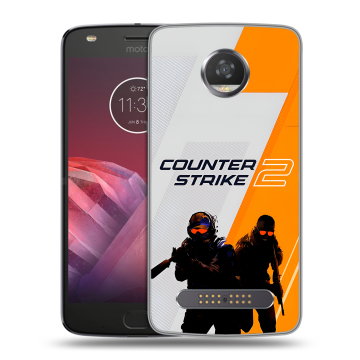 Силиконовый чехол на Motorola Moto Z2 Play с принтом Counter Strike