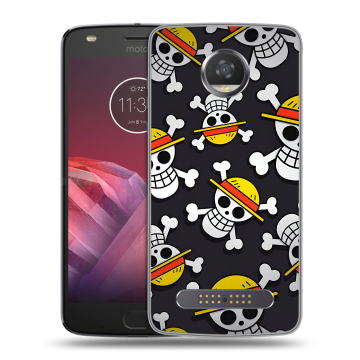 Силиконовый чехол на Motorola Moto Z2 Play с принтом One Piece Ван Пис Силиконовый чехол на Motorola Moto Z2 Play с принтом One Piece Ван Пис
