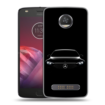 Силиконовый чехол на Motorola Moto Z2 Play с принтом Mercedes Мерседес