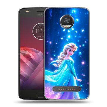 Силиконовый чехол на Motorola Moto Z2 Play с принтом Холодное сердце Frozen