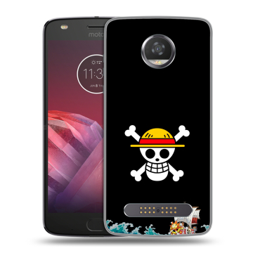 Силиконовый чехол на Motorola Moto Z2 Play с принтом One Piece Ван Пис