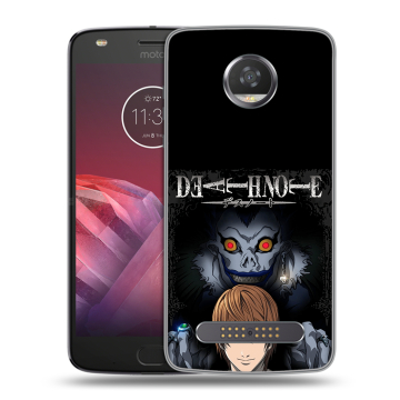 Силиконовый чехол на Motorola Moto Z2 Play с принтом Death note Тетрадь смерти Силиконовый чехол на Motorola Moto Z2 Play с принтом Death note Тетрадь смерти