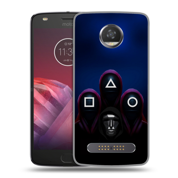 Силиконовый чехол на Motorola Moto Z2 Play с принтом Игра Кальмара Силиконовый чехол на Motorola Moto Z2 Play с принтом Игра Кальмара