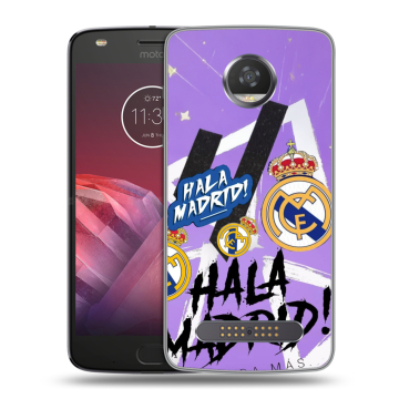 Силиконовый чехол на Motorola Moto Z2 Play с принтом Real Madrid Реал Мадрид