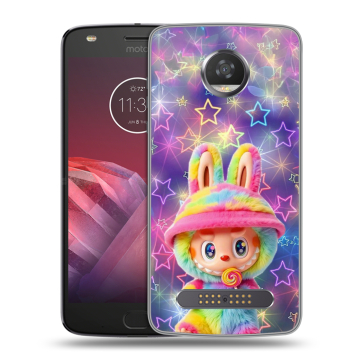 Силиконовый чехол на Motorola Moto Z2 Play с принтом Labubu Лабубу