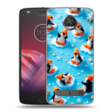 Силиконовый чехол на Motorola Moto Z2 Play с принтом Новый год Силиконовый чехол на Motorola Moto Z2 Play с принтом Новый год
