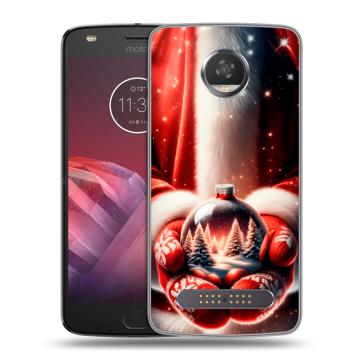 Силиконовый чехол на Motorola Moto Z2 Play с принтом Новый год Силиконовый чехол на Motorola Moto Z2 Play с принтом Новый год