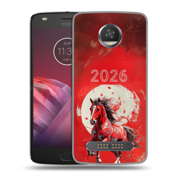 Силиконовый чехол на Motorola Moto Z2 Play с принтом Новый год Силиконовый чехол на Motorola Moto Z2 Play с принтом Новый год