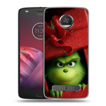 Силиконовый чехол на Motorola Moto Z2 Play с принтом Новый год Силиконовый чехол на Motorola Moto Z2 Play с принтом Новый год