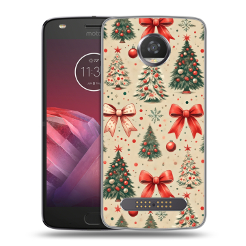 Силиконовый чехол на Motorola Moto Z2 Play с принтом Новый год Силиконовый чехол на Motorola Moto Z2 Play с принтом Новый год