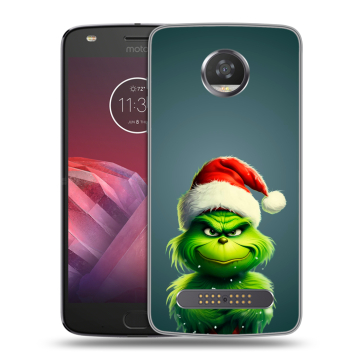 Силиконовый чехол на Motorola Moto Z2 Play с принтом Новый год