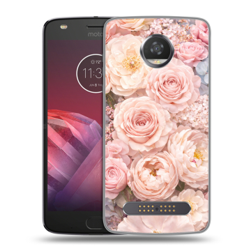 Силиконовый чехол на Motorola Moto Z2 Play с принтом женский