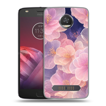 Силиконовый чехол на Motorola Moto Z2 Play с принтом женский Силиконовый чехол на Motorola Moto Z2 Play с принтом женский