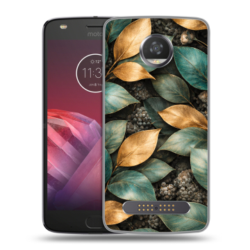 Силиконовый чехол на Motorola Moto Z2 Play с принтом женский