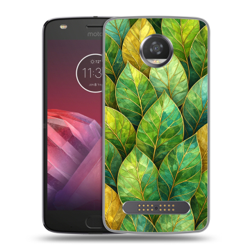 Силиконовый чехол на Motorola Moto Z2 Play с принтом женский