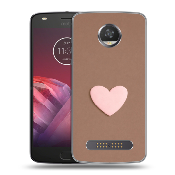 Силиконовый чехол на Motorola Moto Z2 Play с принтом женский