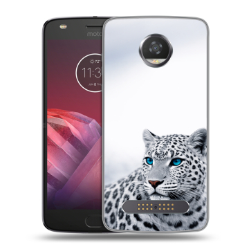 Силиконовый чехол на Motorola Moto Z2 Play с принтом женский